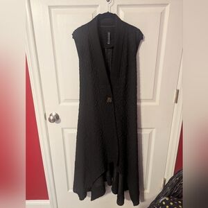 Elegant Black Vest Lagenlook Style
